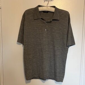 Zanieri Grey Cashmere Merino Wool blend Polo - Size medium Made